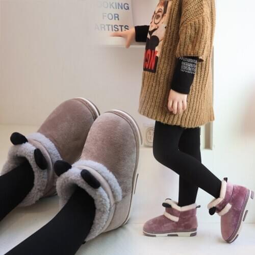 Girls Snow Boots Winter Comfortable Thick Warm Ankle Kids Boots Children Autumn Cute Boys Non-Slip Toddler Running Walking Shoes