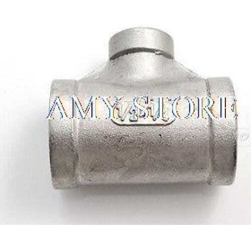 1/2" x 1/4" x 1/2" Female SS304 Reducer Tee Pipe fitting threaded Biodiesel BSP