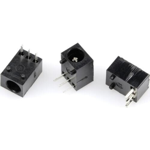 10PCS DC003 DC power socket 3.5-1.3MM DC socket Interface power female socket Three-pin straight plug
