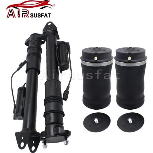 Rear Air Suspension Shock Absorber with ADS + Air Balloon Springs For Mercedes ML Class W164 GL Class X164 1643202031 1643200625