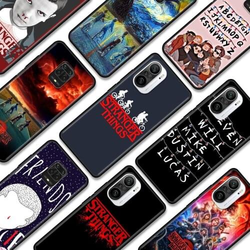 Stranger Things Cover For Redmi K40 Pro Plus 9 9A 9C 9T Phone Shell For Xiaomi redmi Note 10 9 9S 8 9T 8T Caso