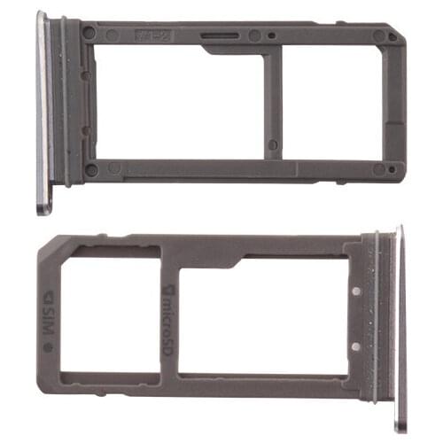 Sim card holder Micro Sd Black for Samsung Galaxy S7 G930F replacement