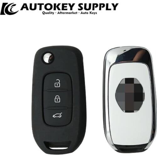 For Renault 3 Buttons Flip Remote Key 433MHz FCC ID# CWTWB1G767 Chip ID# PCF7961M(4A Chip) (HITAG AES) AKRNC421
