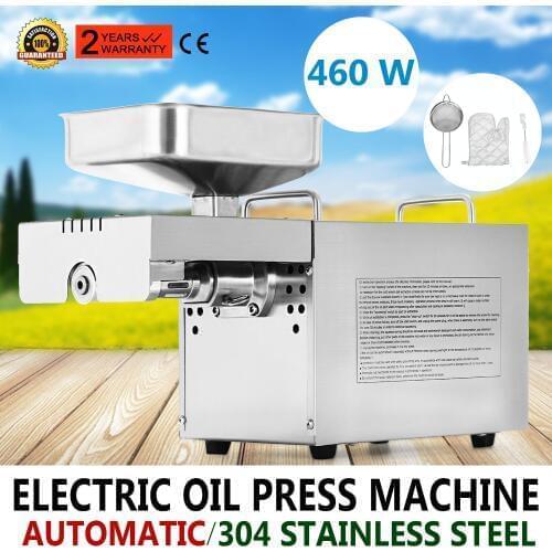 Electric Automatic Oil Expeller Press Machine Nut Seed for Commercial Home