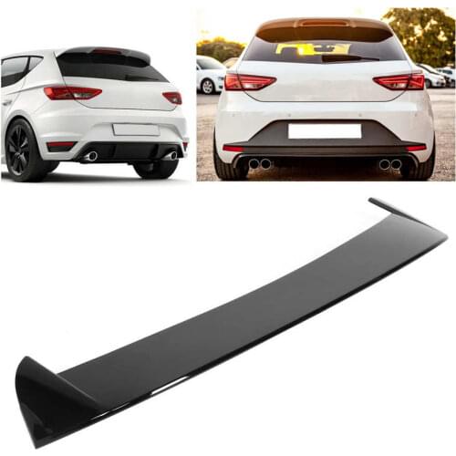 Glossy Black Rear Roof Spoiler Fit for SEAT Leon 5F Mk3 5 Door 2013-2020 Auto accessories