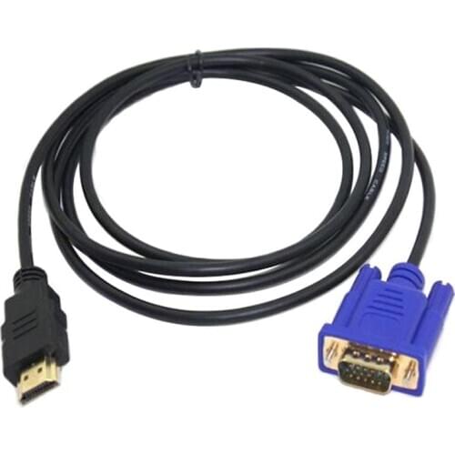 HDMI To VGA HD Converter Cable Audio Cable Converter To VGA 10.2 Male To 1.8m Female GB/S Male Pin Laptop For PC HDMI 15 PV D2M3