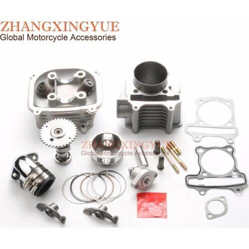 155cc Non EGR Big Bore Kit & A11 Cam & Racing Manifold & Rocker & Tensioner for GY6 150cc 157QMJ 4T Scooter