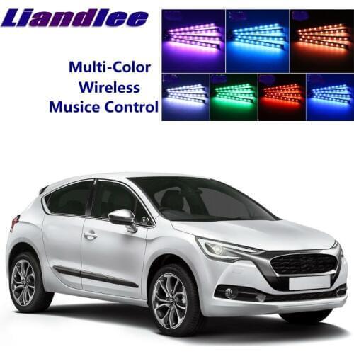 LiandLee Car Glow Interior Floor Decorative Atmosphere Seats Accent Ambient Neon light For Citroen DS4 DS 4