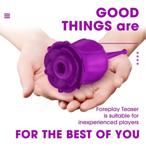 Licking G-Spot Rose Clitoral Vibrator Clitoris Tongue Stimulator Vaginal Breast Nipple Massager for Quick Orgasm Adult Sex Toy