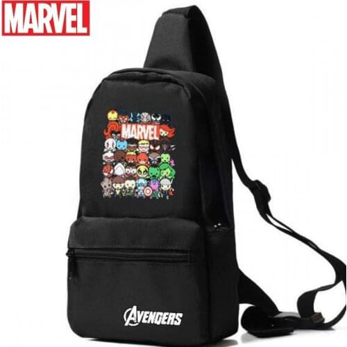 Original Disney Marvel Revenge Avengers Surrounding Middle School Students Chest Bag Boys Shoulder Messenger Bag