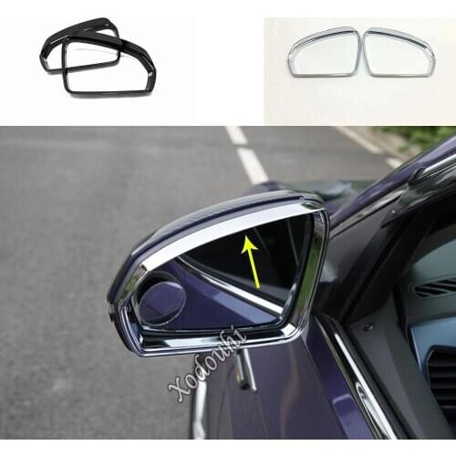 For Volkswagen VW T-cross Tcross 2018 2019 2020 Car Sticker Rear Rearview Side Glass Mirror Trim Frame Rain Shield Sun Visor