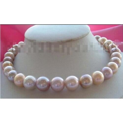 DYY + + + 817 véritable collier de perles rondes multicolores naturelles