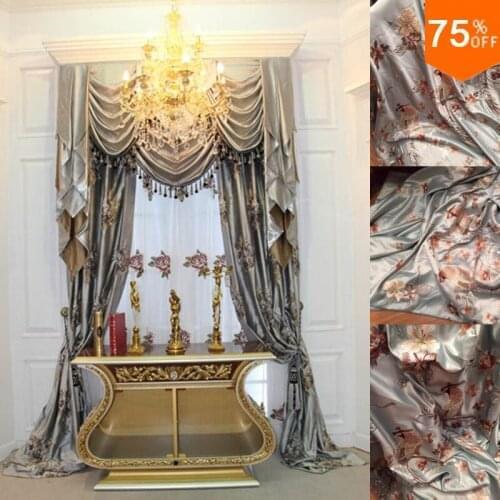 New Luxury Drapery Light Grey Silver curtain The curtains For curtains for living room Grey Grayness Ashen Drapes curtains