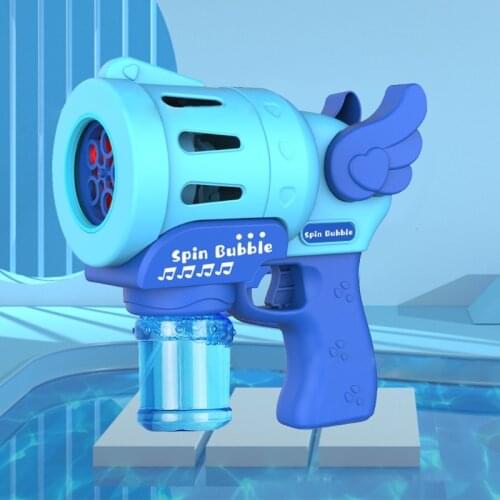 2021 New Smoke Bubble Machine Blower Bubble Healthy Smoke Bubble Toy with Lights H37A