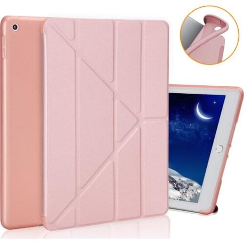 New fashion simple For iPad 9.7 inch Case A1893/A1954, Soft TPU Leather Smart Cover iPad 9.7 inch 2017 Case Funda A1822/A1823