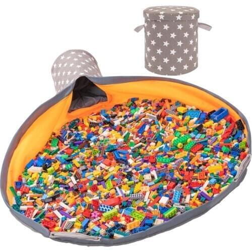 New Portable Foldable Kids Play Toy Clean-up and Storage Bag Container Multifunctional Portable Toys Fashion Practical Storage