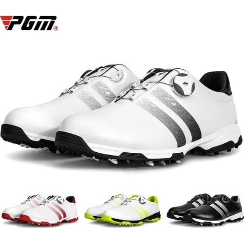 PGM golf shoes mens waterproof shoes anti slip buckle lace sports shoes mens shoes