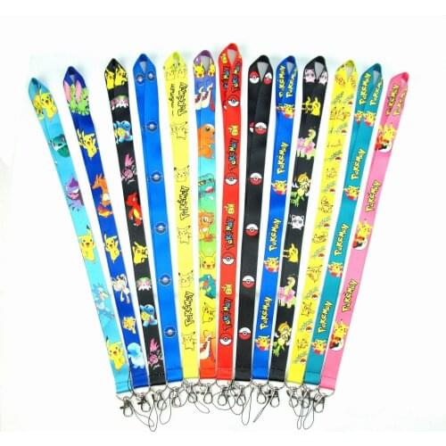 Wholesales 30 Pieces/lot High Quality Mobile Phone Strap Cartoon Ball Animal Series Neck Lanyard Key Chains Badge Holder Strap