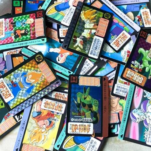 Genuine Japanese Dragon Ball Paper Card Collection Card Vegeta Buu Frieza Shenron Super Saiyan Card DragonBall