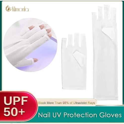 2 designs Anti UV Radiation Protection Gloves LED Lamp Nail UV Protection Glove Nail Art Gel Nail Dryer Light Nail Art Equipment