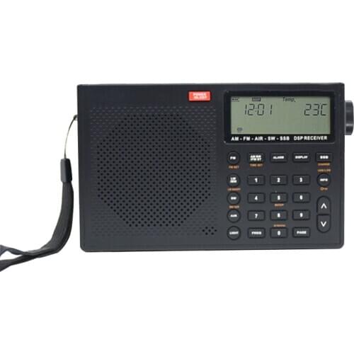 Portable radio high-end air wave medium wave short wavelength wave travel necessary with liquid crystal display loudspeaker