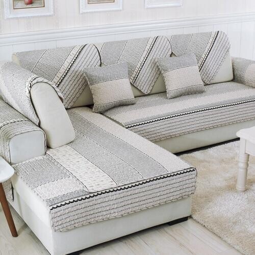 Simple European Style Cover For Sofa Towel Sofas Covers Set Cushion Cover Velvet Cushion Covers Fabric For Sofa Printing L-shape