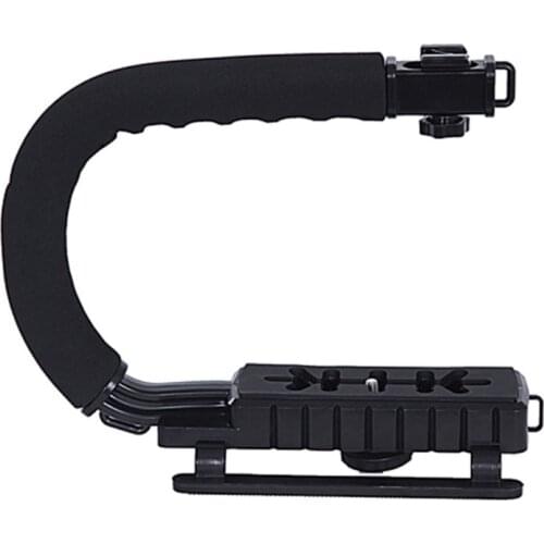 Handheld Stabilizer Camera DC+DV 2 Hand Holder Steadycam Mount Hand Grip Shooting Rig Stabilizer Universla Aniti-slip