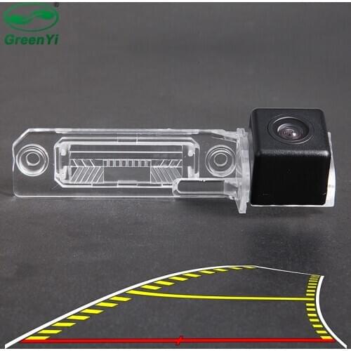 Vehicle Dynamic Trajectory Parking Line Car Rear View Reverse Backup Camera For VW Magotan Polo Bora Golf Jetta T5 Skoda Superb