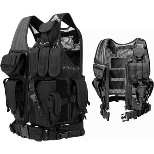 Military Gear Airsoft Tactical Vest Muti-pockets Combat Armor Vest Hiking Outdoor Wargame Training Hunting Paintball Equipment