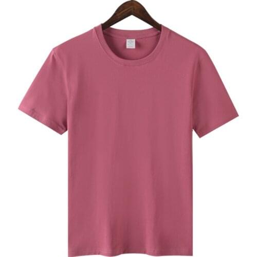 S-5XL Oversized 100% Cotton Men And Women T Shirt Solid Color Loose Short Sleeve Simple Summer Clothes Tees Tops Plus Size