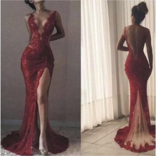 Applique Evening Dress Backless Mermaid Burgundy Prom Dresses abiye 2019 robe de soiree longue Tulle Evening Gowns Sleeveless