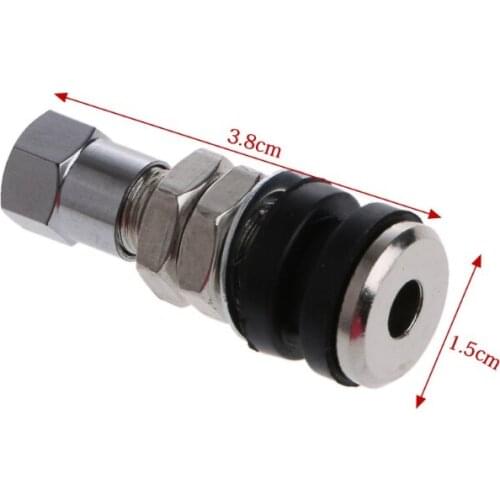 1 Pair Tire Wheel Valve Tubeless No Tube Stem Motorcycle Car Bike ATV Bicycle