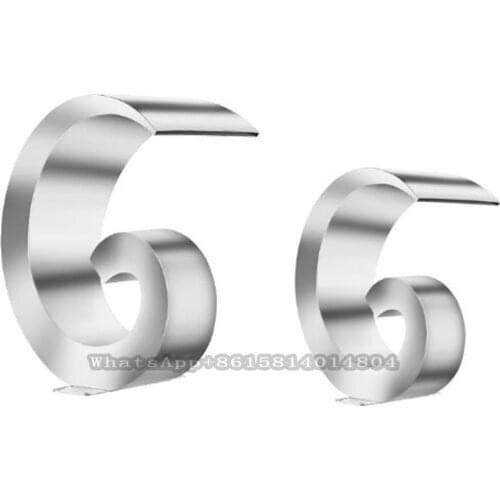 1pc Snail-shape stainless steel waterfall fountain for swimming pool and garden pond garden cascade