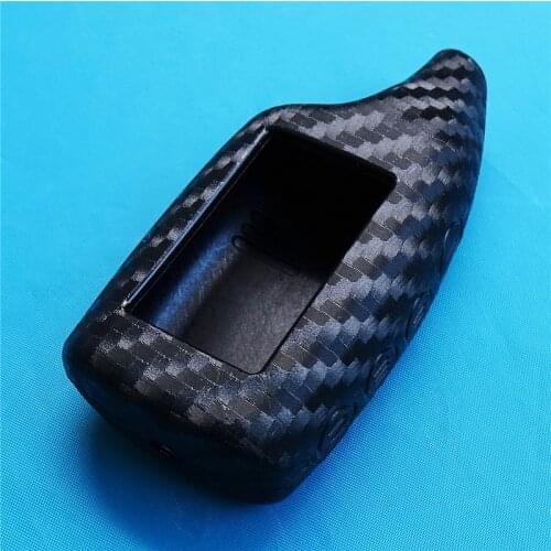 1 Pcs Carbon Fiber Silicone Car Key Case Cover For Scher Khan Scherkhan Magicar THOR 5 6 M5 2 Way LCD Sensor Protect Cover