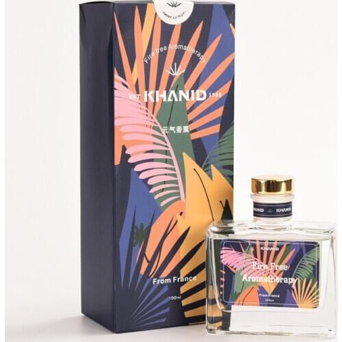 100ml Fire Free Aromatherapy Reed Diffuser with France Essential Oil 10 Scents Last Time about 60 days Package Size 9.2x22.5cm