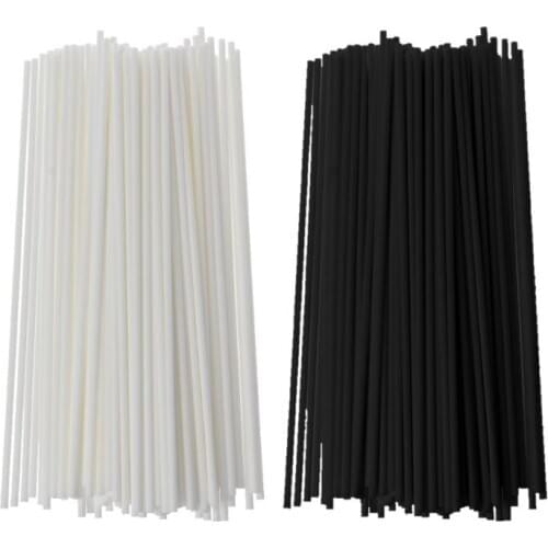 100Pcs 19cmx3mm Fiber Sticks Diffuser Aromatherapy Volatile Rod for Home Fragrance Diffuser Home Decoration Retailsale