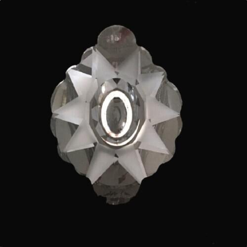 76mm Clear Art Glass Drops Chandelier Parts Pendant Light Lamp Hanging Prisms DIY Accessories Crystal Pendant Xmas Decor