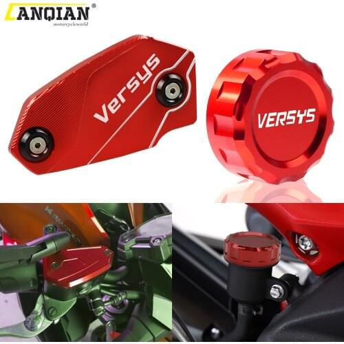 For KAWASAKI VERSYS650 Ninja650 VERSYS Ninja 650 Motorcycle Accessories Front & Rear Brake Fluid Cylinder Master Reservoir Cover