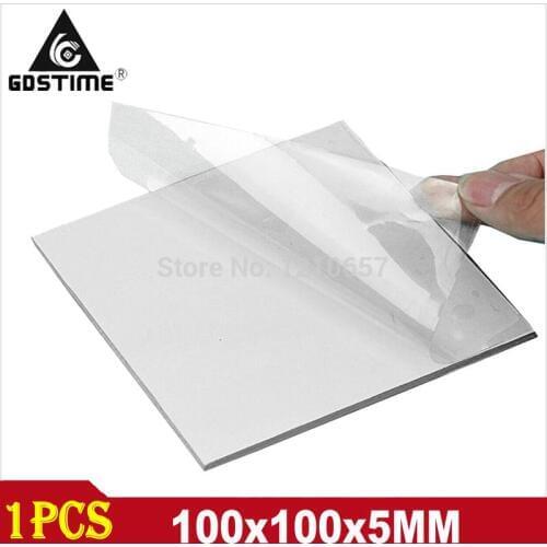 1 Pieces Lot 100MM x 100MM x 5MM White Silicon Heatsink Cooling Conductive IC Chipset CPU GPU Thermal Pad