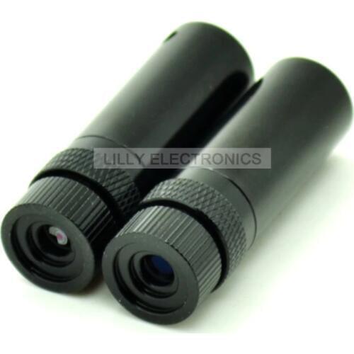 2pcs 16x55mm Focusable Housing w/ Glass Lens 200-1100nm for 5.6mm Laser Diode