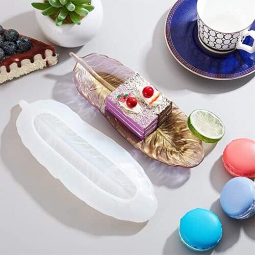 Resin Feather Shape Mold Silicone Tray Mold Jewelry Tray Epoxy Mold Casting Resin Feather Molds for Holding Jewelry Accessories