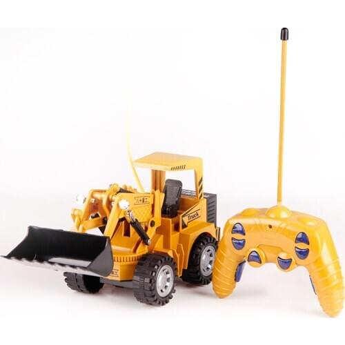 Remote Control Excavator Electric Construction Toy Remote Control drilling Truck for Children Crane Bulldozer 8071E RC Truck Toy
