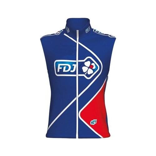 SPRING SUMMER 2017 GROUPAMA FDJ TEAM 2 COLORS ONLY SLEEVLESS VEST CYCLING JERSEY WEAR ROPA CICLISMO SIZE XS-4XL