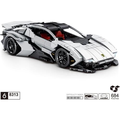 Technical build block germany bull logo super sport car Lambor Centenario model vehicle steam assembly bricks toys for gift