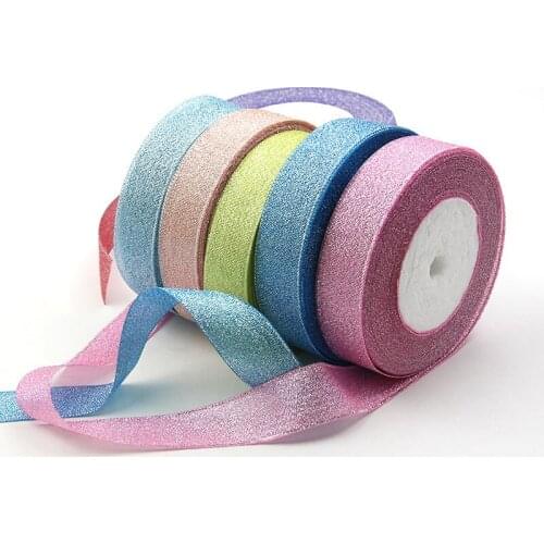 2.5cm (22 Meter/roll) Ribbon Gift Wrapping Christmas New Year Apparel Sewing Fabric Ribbon Bow DIY Material Wedding Decoration