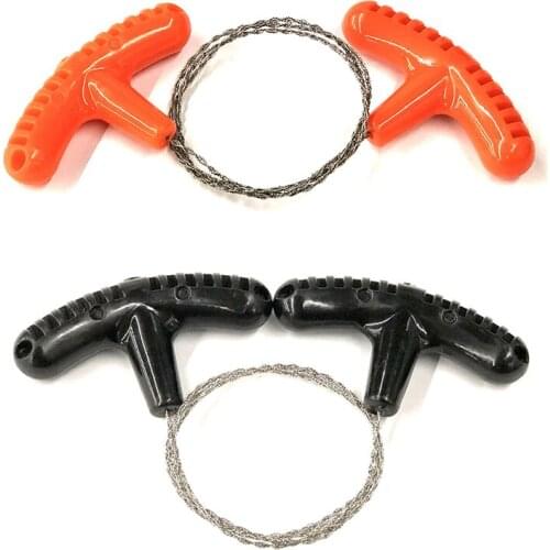 Mini Chain Saw Stainless Steel Handle Fretsaw Wire Kits For Cutting Outdoor Camping Hiking Emergency Survival Tool