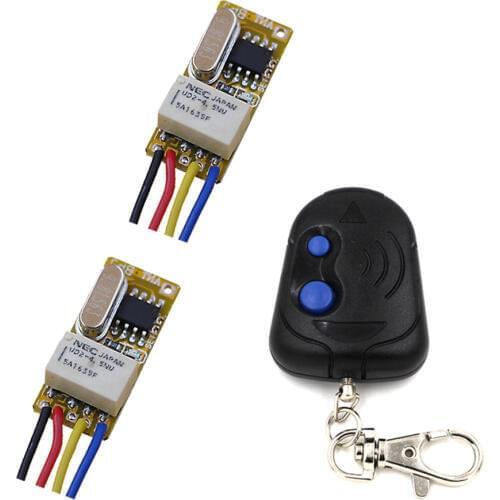 Newest DC3.5V-12V Mini Relay Receiver Remote Control Switches DC3.5V 4.5V 5V 6V 9V 12V NO COM NC Micro Wireless LED Power Switch