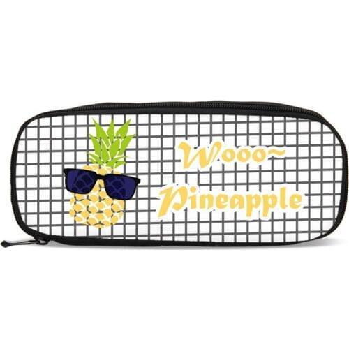 Organizer Wallets 3D Pineapple Printing Pencil Bag Students Pencil Cases Stationer Escolar Office Supplies New Children Purse