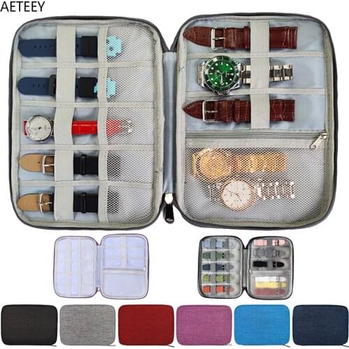 For Apple HUAWEI Xiaomi Smart Watch Strap Bag Multifunction Portable Watches Travel Case Watch Band Organizer Storage Bag Gifts