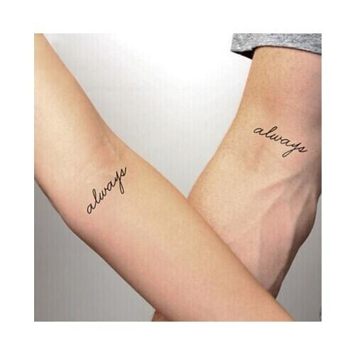 Always Fashion Body Art Waterproof Love Friendship Temporary Tattoo Sticker DIY